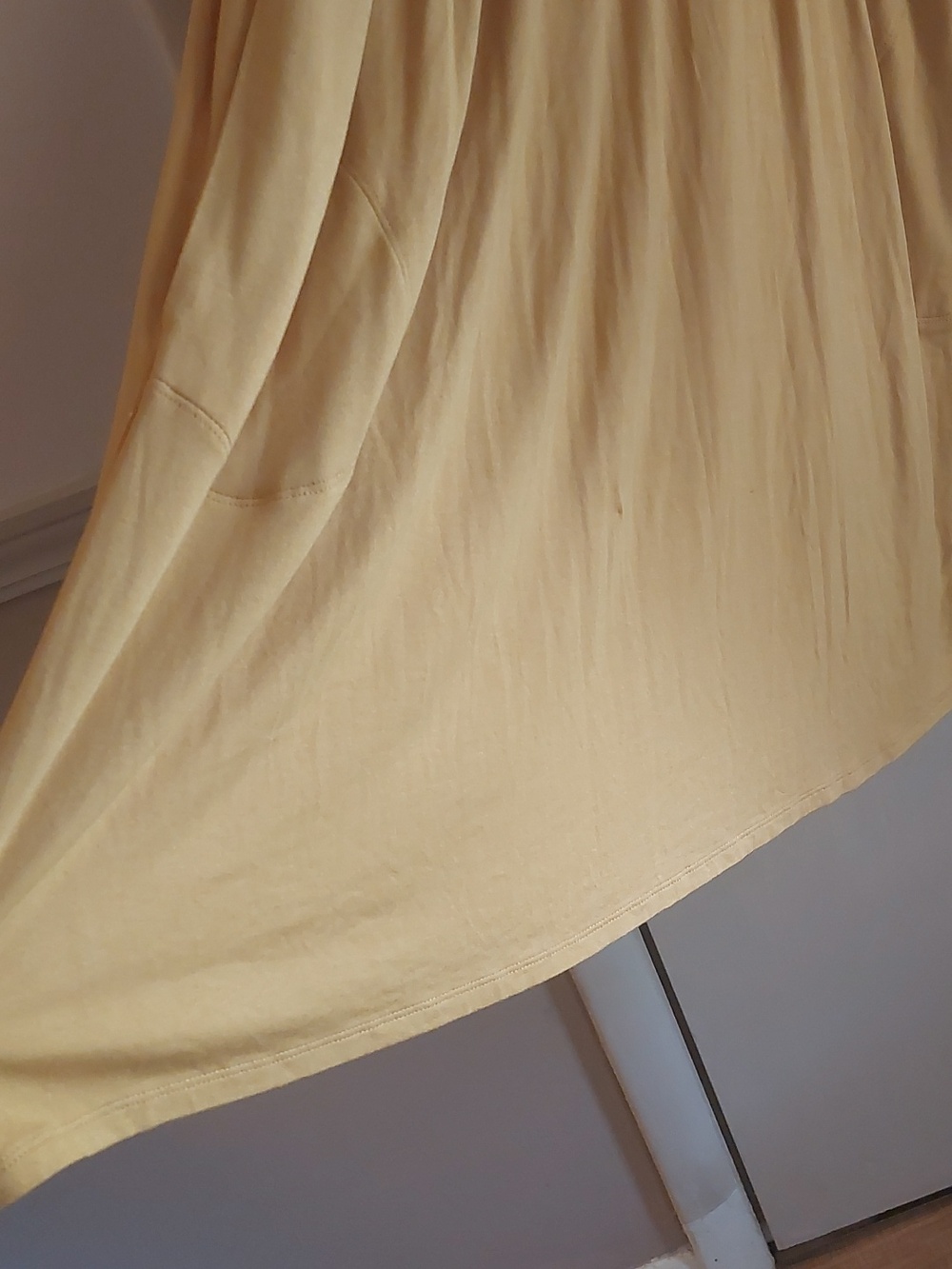Cato Dijon Yellow Smocked Short Sleeved Babydoll Dress Womans Sz 14/16 - Picture 9 of 17